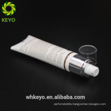 new design cream packaging container cosmetic plastic soft tube aieless pump tube